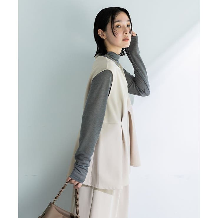 楽ちんリップルペプラムベスト | Green Parks  | 詳細画像6 