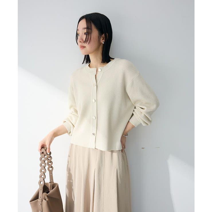 アンチピリング金ボタンニットカーディガン | Green Parks  | 詳細画像14 