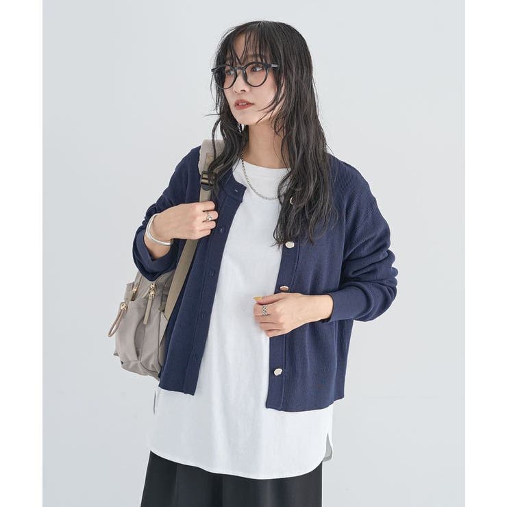 アンチピリング金ボタンニットカーディガン | Green Parks  | 詳細画像24 