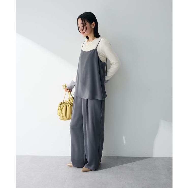 グレー | レイヤー風 サロペット | Green Parks 