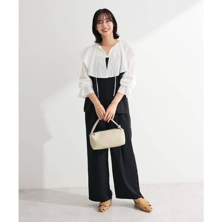 ブラック | レイヤー風 サロペット | Green Parks 