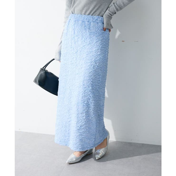 表面感ポコポコIラインスカート | Green Parks  | 詳細画像1 