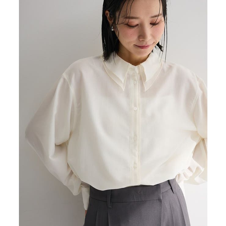 レイヤード風BIGシャツ | Green Parks  | 詳細画像13 