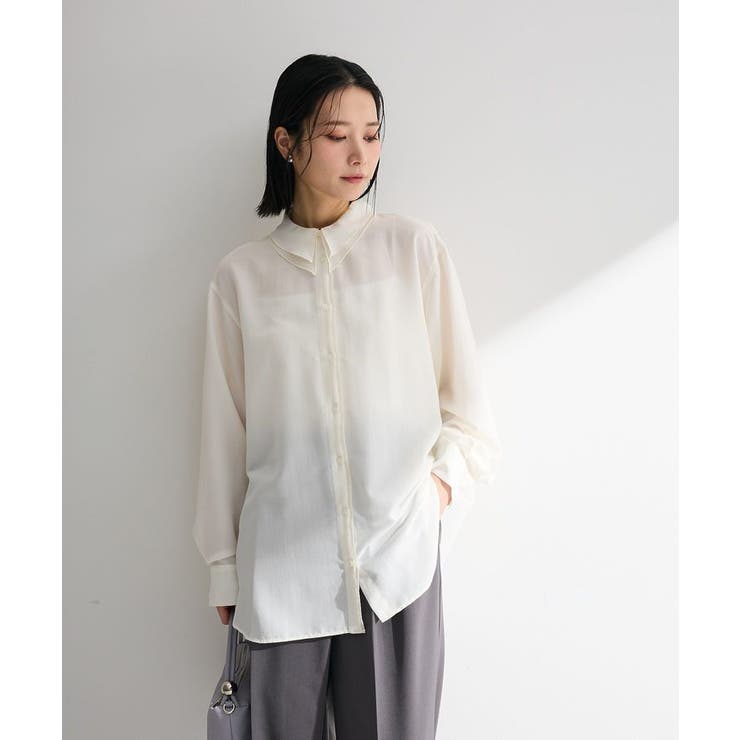 レイヤード風BIGシャツ | Green Parks  | 詳細画像14 