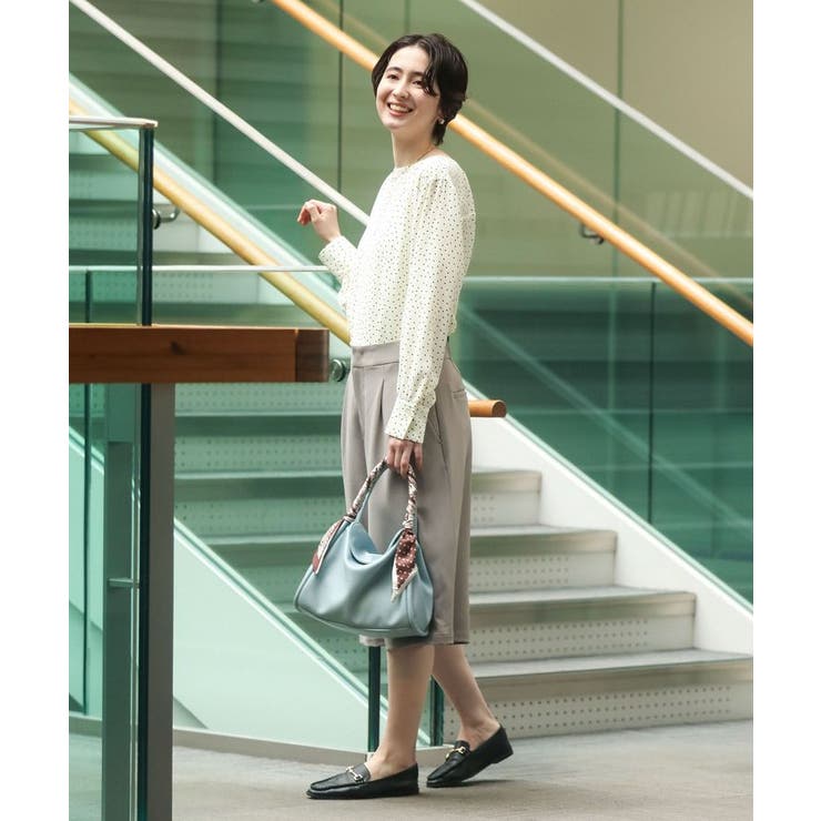 ドットイージーケアバックスリットブラウス | Green Parks  | 詳細画像4 