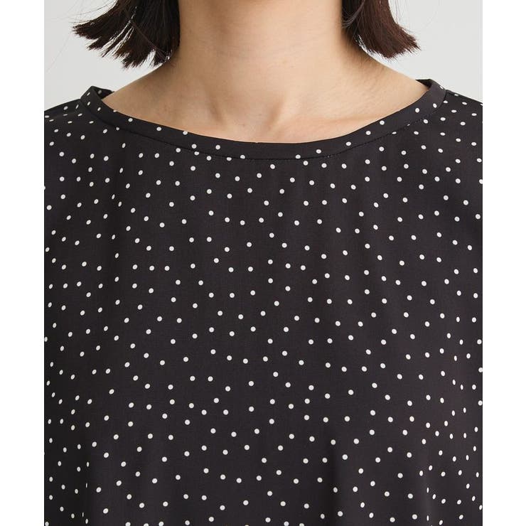 ドットイージーケアバックスリットブラウス | Green Parks  | 詳細画像12 