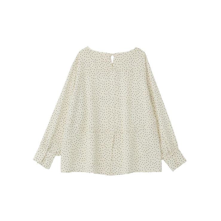 ドットイージーケアバックスリットブラウス | Green Parks  | 詳細画像17 