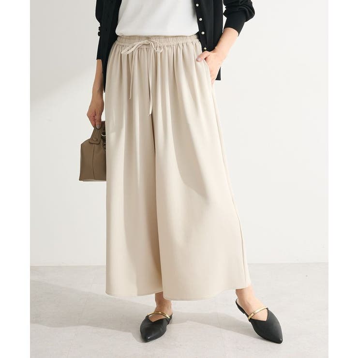 イージーケアワイドガウチョパンツ | Green Parks  | 詳細画像1 