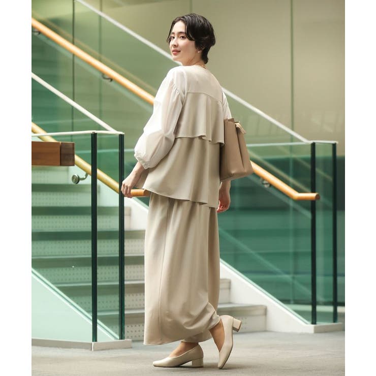 イージーケアワイドガウチョパンツ | Green Parks  | 詳細画像9 