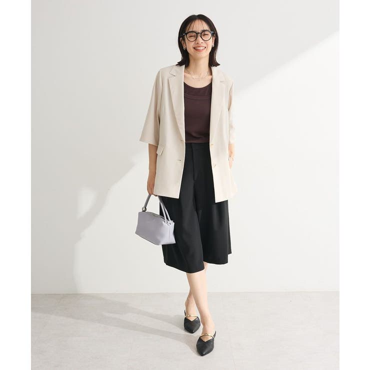 イージーケアキュロットパンツ | Green Parks  | 詳細画像8 