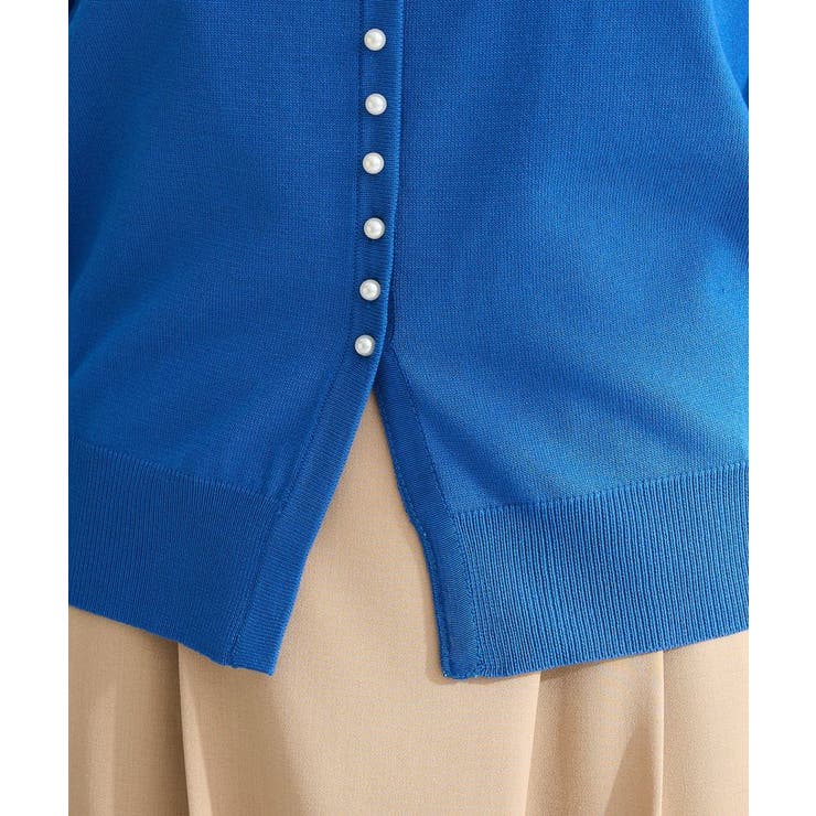 パール調ボタン付き2WAYニットプルオーバー | Green Parks  | 詳細画像10 