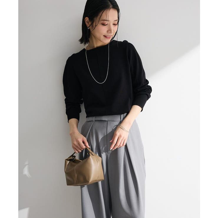 パール調ボタン付き2WAYニットプルオーバー | Green Parks  | 詳細画像20 