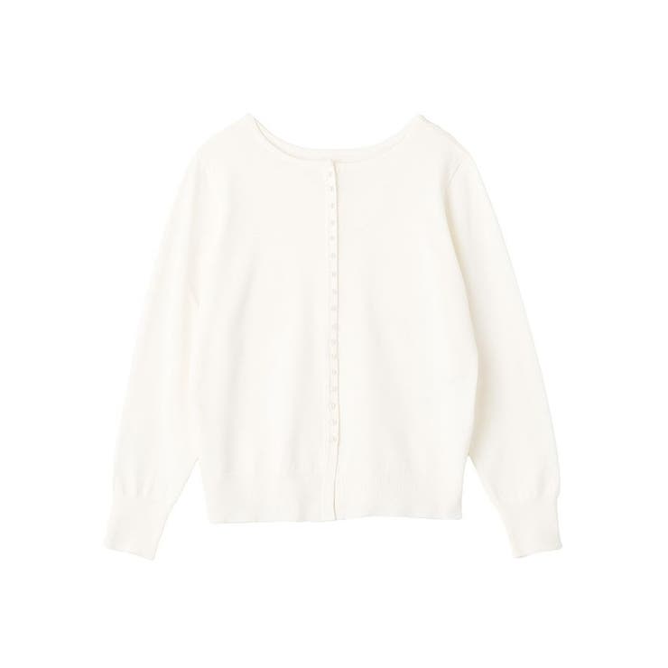 パール調ボタン付き2WAYニットプルオーバー | Green Parks  | 詳細画像36 