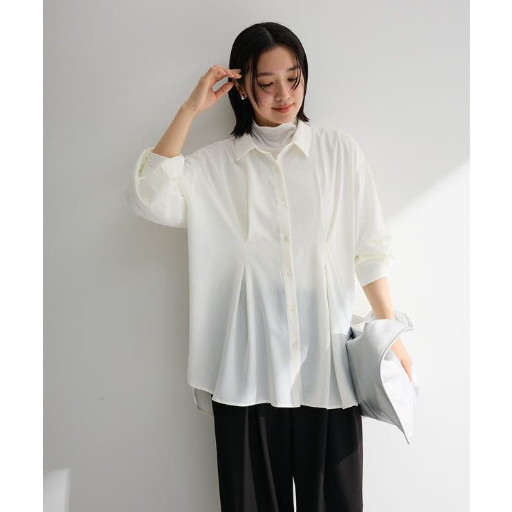 アイボリー | ウエストタックシャツチュニック | Green Parks 