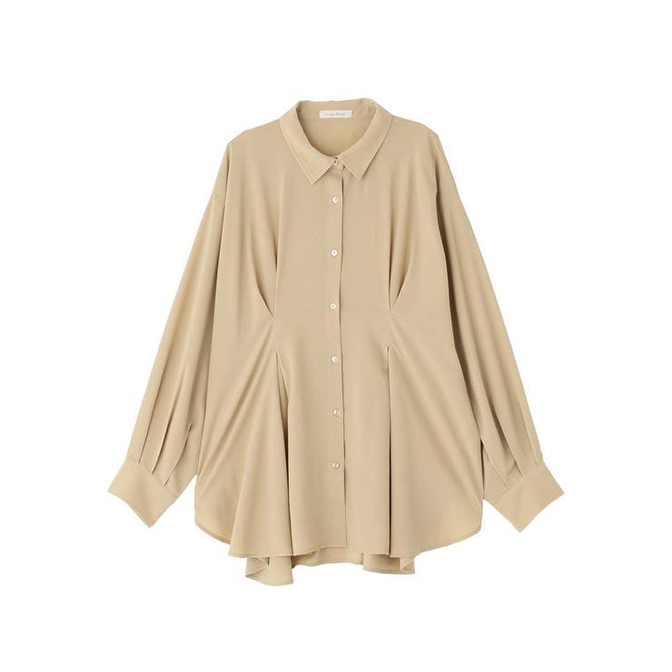ベージュ | ウエストタックシャツチュニック | Green Parks 