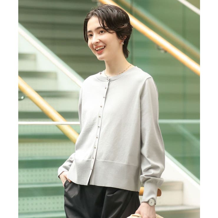 金釦コンパクトニットカーディガン | Green Parks  | 詳細画像1 