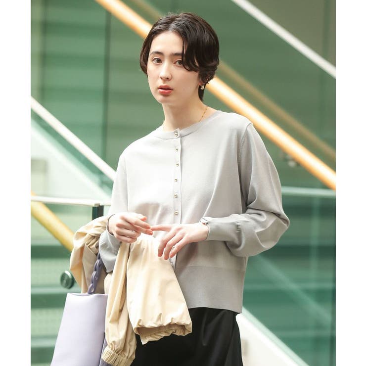 金釦コンパクトニットカーディガン | Green Parks  | 詳細画像4 