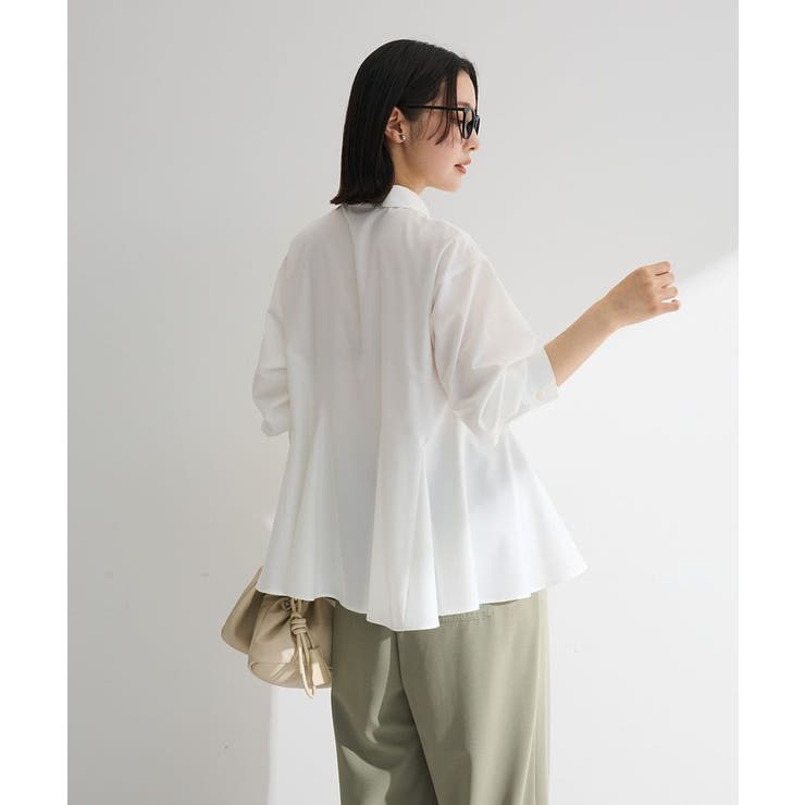 スウィッチングペプラムシャツ | Green Parks  | 詳細画像12 