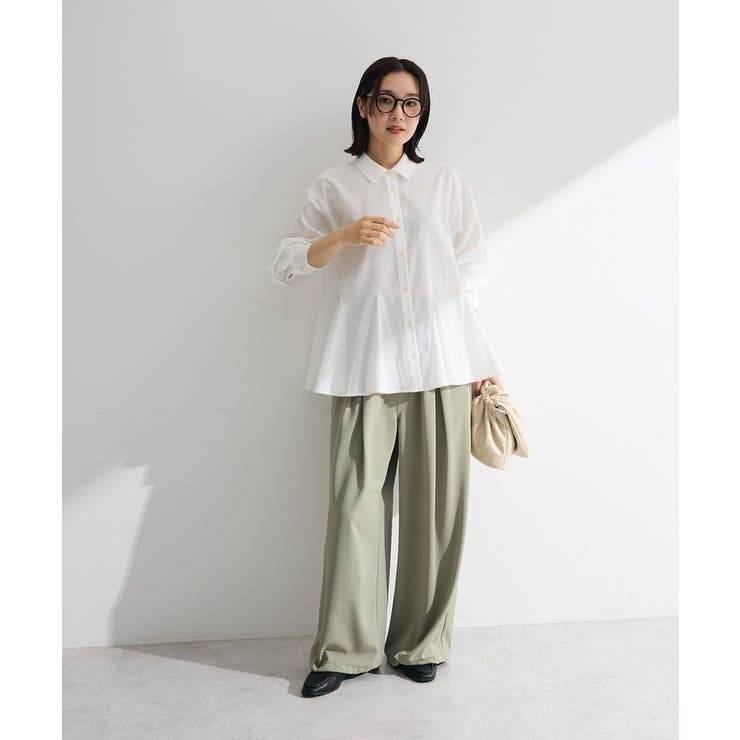 スウィッチングペプラムシャツ | Green Parks  | 詳細画像8 