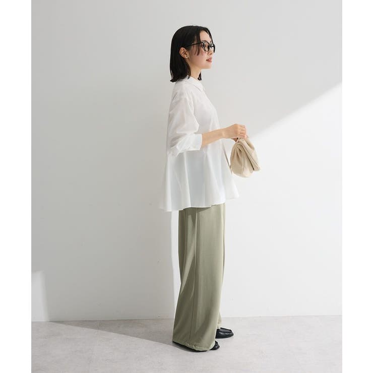 スウィッチングペプラムシャツ | Green Parks  | 詳細画像9 