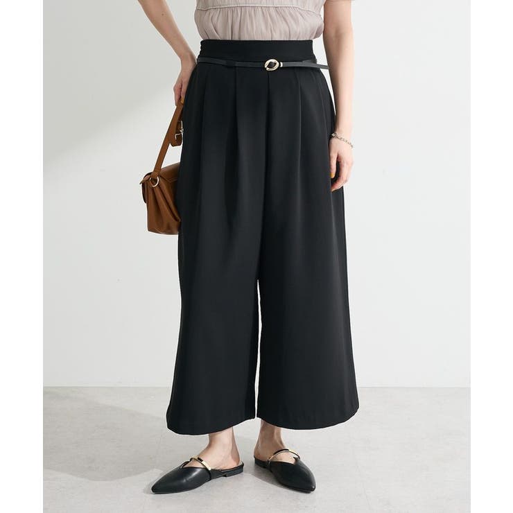 ブラック | ベルト付きスカーチョ | Green Parks 