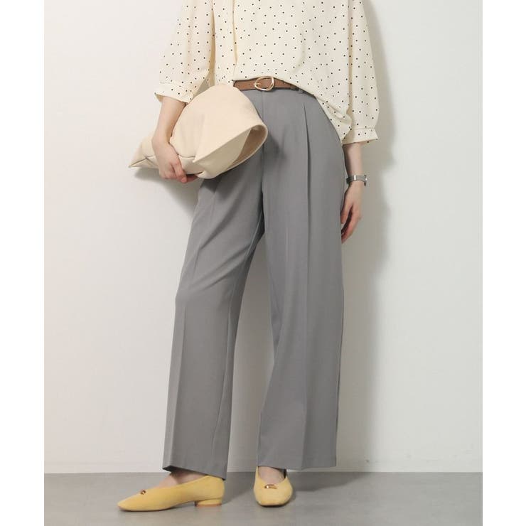 きれシルストレートワイドパンツ | Green Parks  | 詳細画像1 