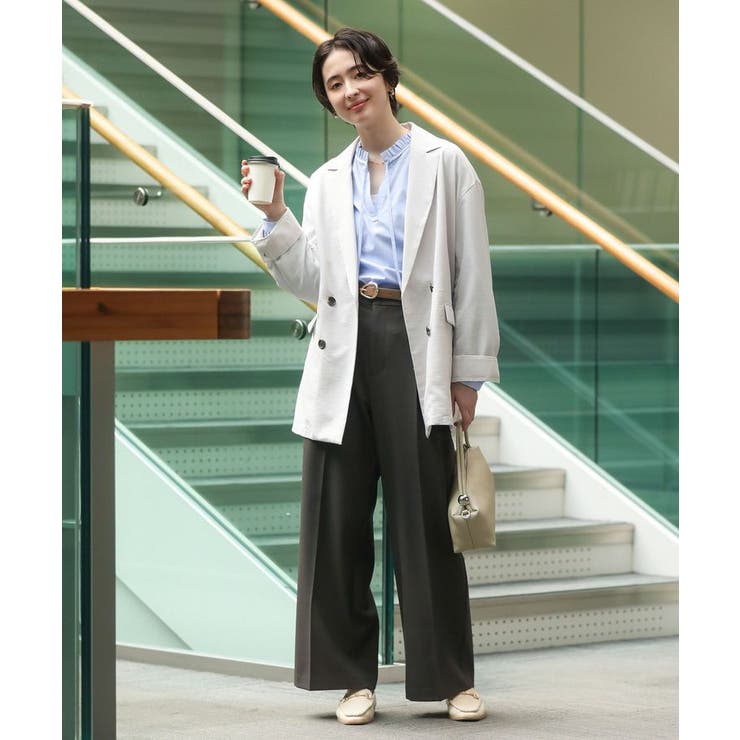 きれシルストレートワイドパンツ | Green Parks  | 詳細画像5 