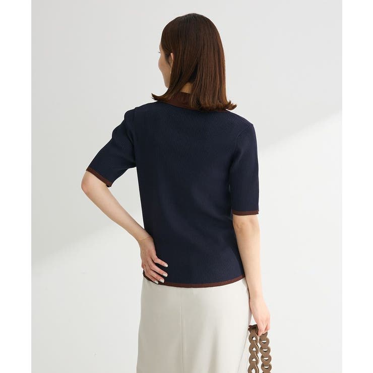 配色ニットポロ | Green Parks  | 詳細画像10 