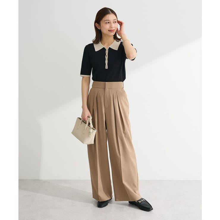 配色ニットポロ | Green Parks  | 詳細画像14 