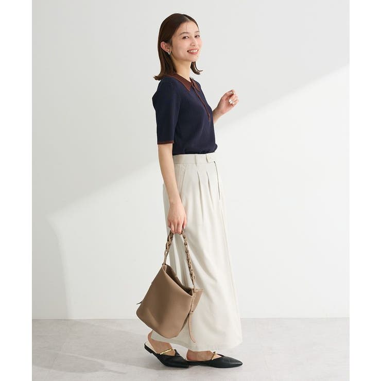 配色ニットポロ | Green Parks  | 詳細画像3 