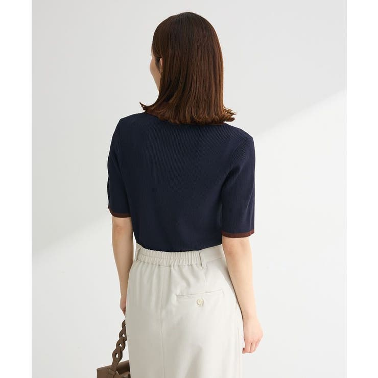 配色ニットポロ | Green Parks  | 詳細画像7 