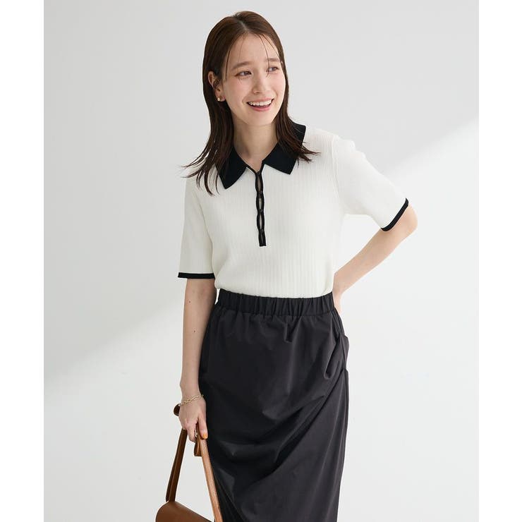 配色ニットポロ | Green Parks  | 詳細画像22 