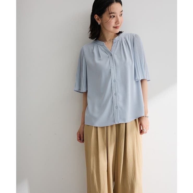 袖プリーツブラウス | Green Parks  | 詳細画像14 