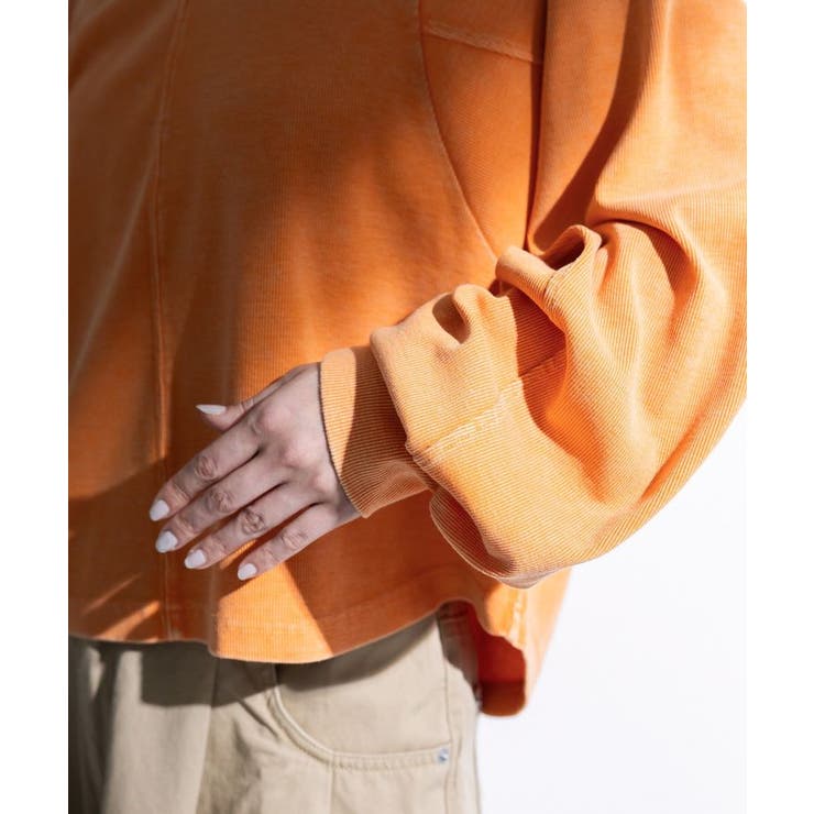 ヴィンテージ加工ドルマンカットプルオーバー | Green Parks  | 詳細画像9 