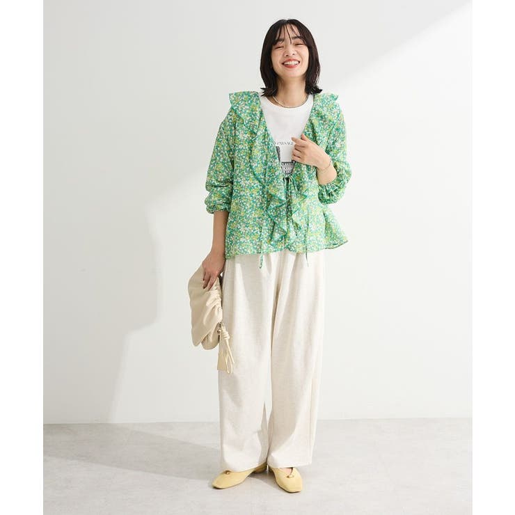 花柄フリルブラウス | Green Parks  | 詳細画像15 