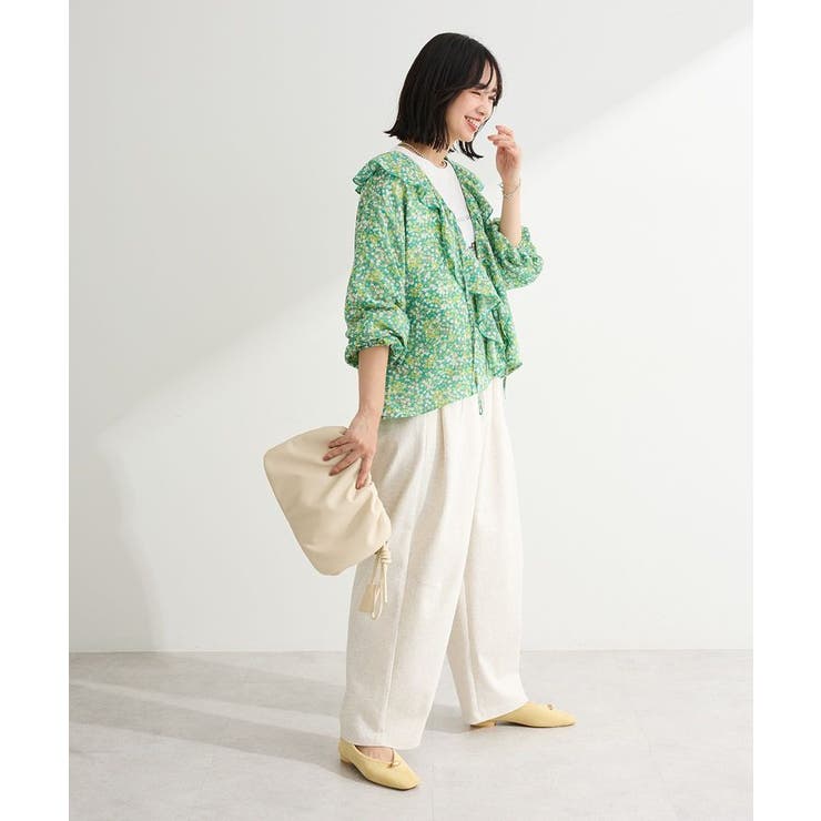 花柄フリルブラウス | Green Parks  | 詳細画像16 