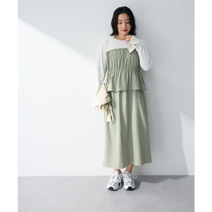 ペプラムドッキングワンピース | Green Parks  | 詳細画像11 