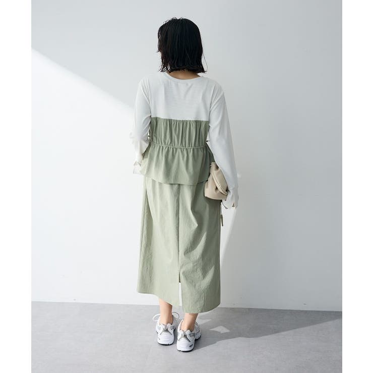 ペプラムドッキングワンピース | Green Parks  | 詳細画像13 