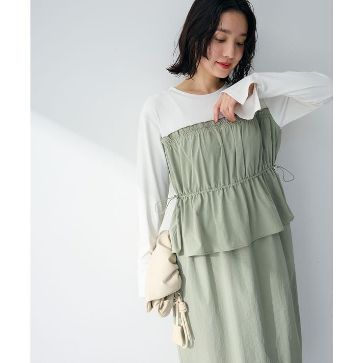 ペプラムドッキングワンピース | Green Parks  | 詳細画像14 