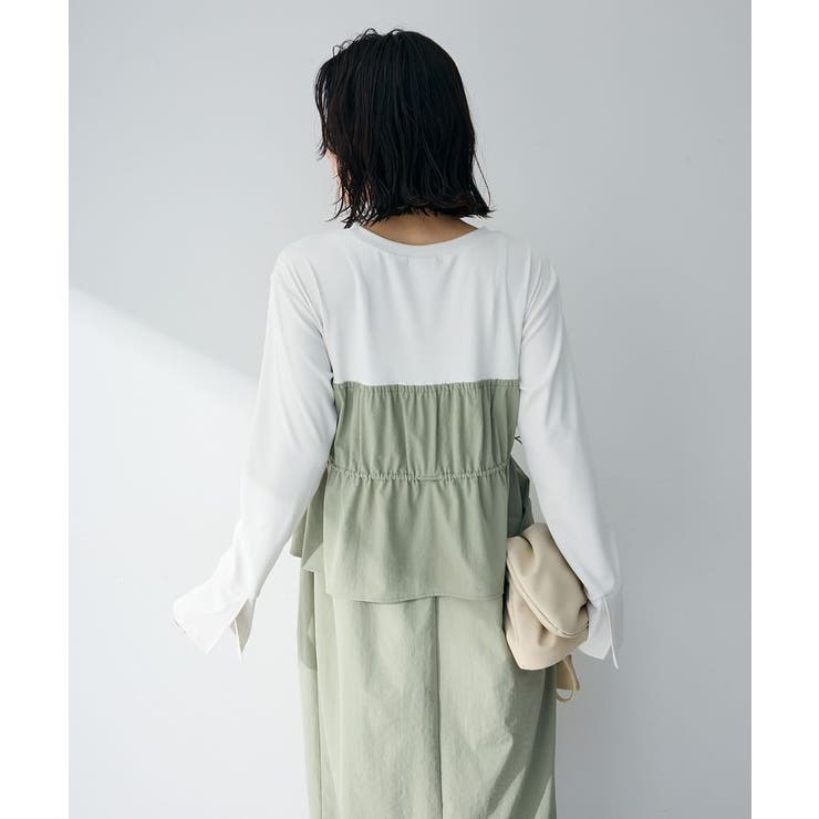 ペプラムドッキングワンピース | Green Parks  | 詳細画像16 