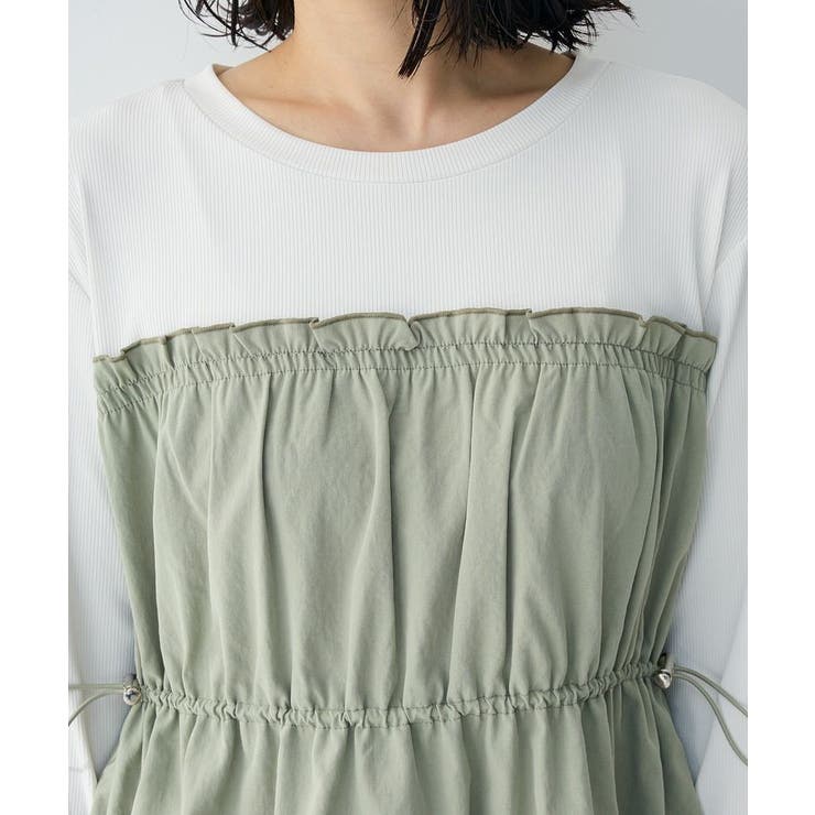 ペプラムドッキングワンピース | Green Parks  | 詳細画像17 