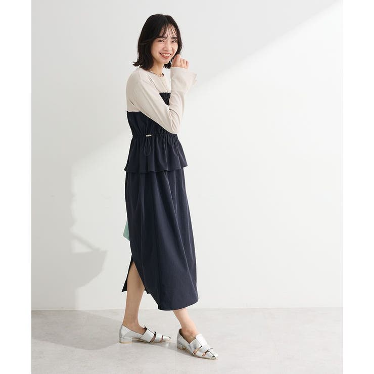 ペプラムドッキングワンピース | Green Parks  | 詳細画像3 