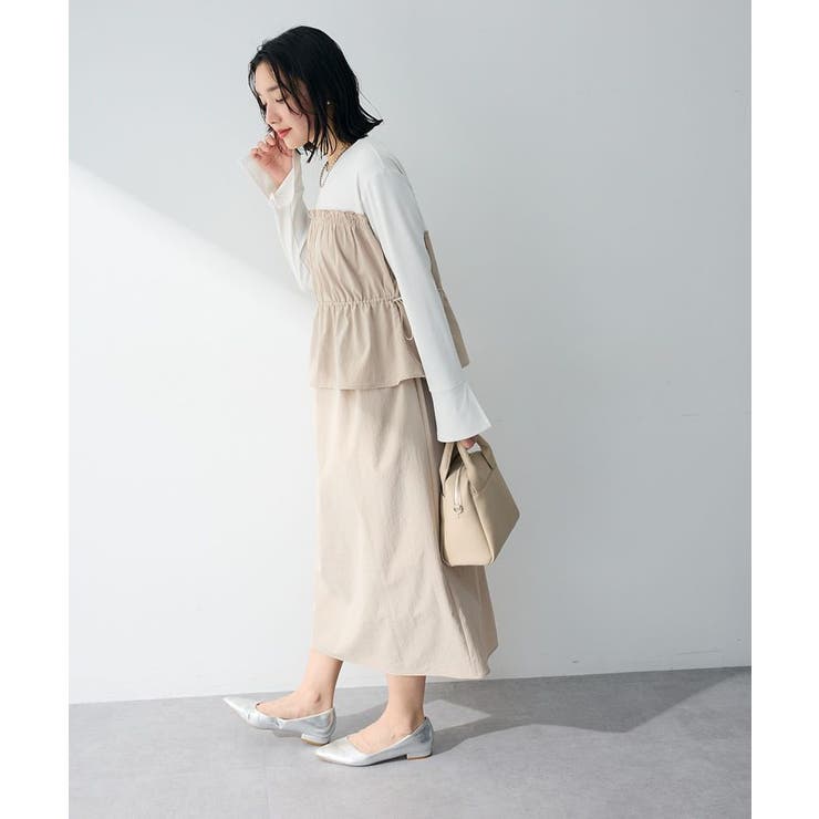 ペプラムドッキングワンピース | Green Parks  | 詳細画像9 