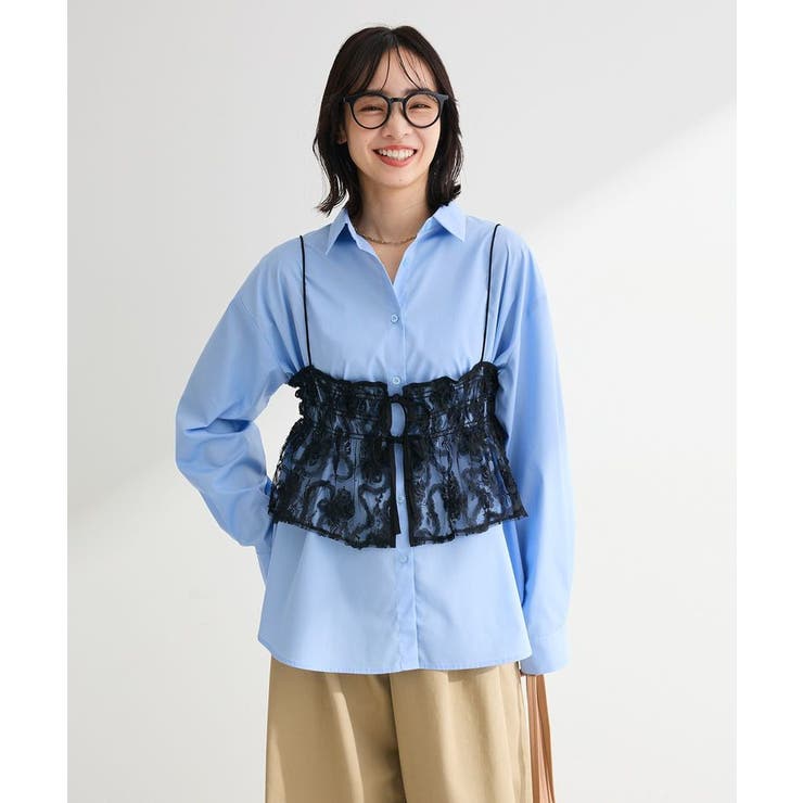 SET2点シャツ+レースビスチェ | Green Parks  | 詳細画像1 