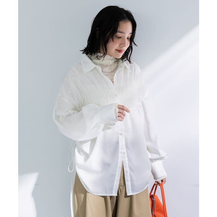 エクリュ | 脇シャーリングシャツ | Green Parks 