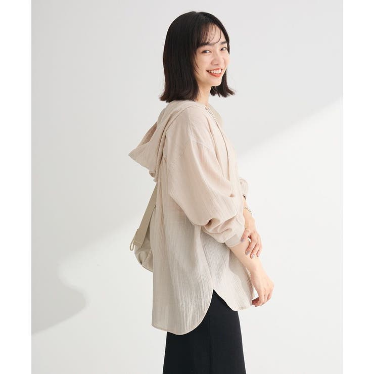 シアーフードシャツ | Green Parks  | 詳細画像12 