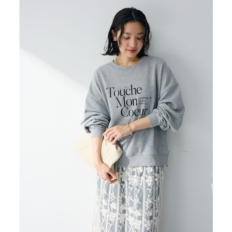 杢グレー | オーバーサイズロゴ裏毛プルオーバー | Green Parks 