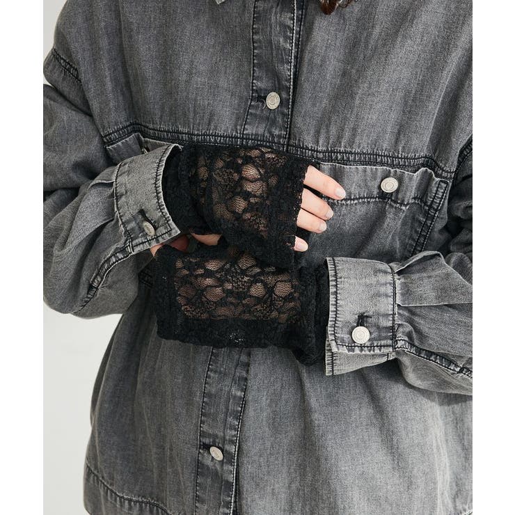 レース×シアー2Wayアームカバー | Green Parks  | 詳細画像1 