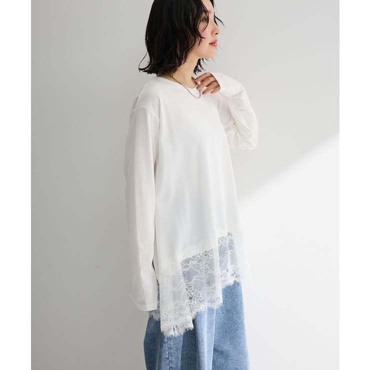 裾イレヘムレースドッキングプルオーバー | Green Parks  | 詳細画像10 