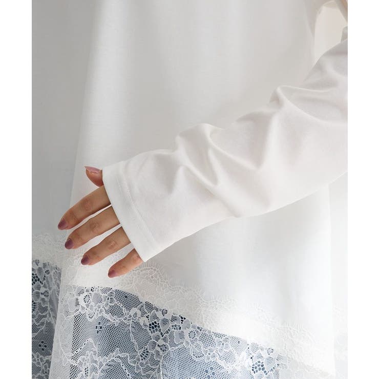 裾イレヘムレースドッキングプルオーバー | Green Parks  | 詳細画像13 